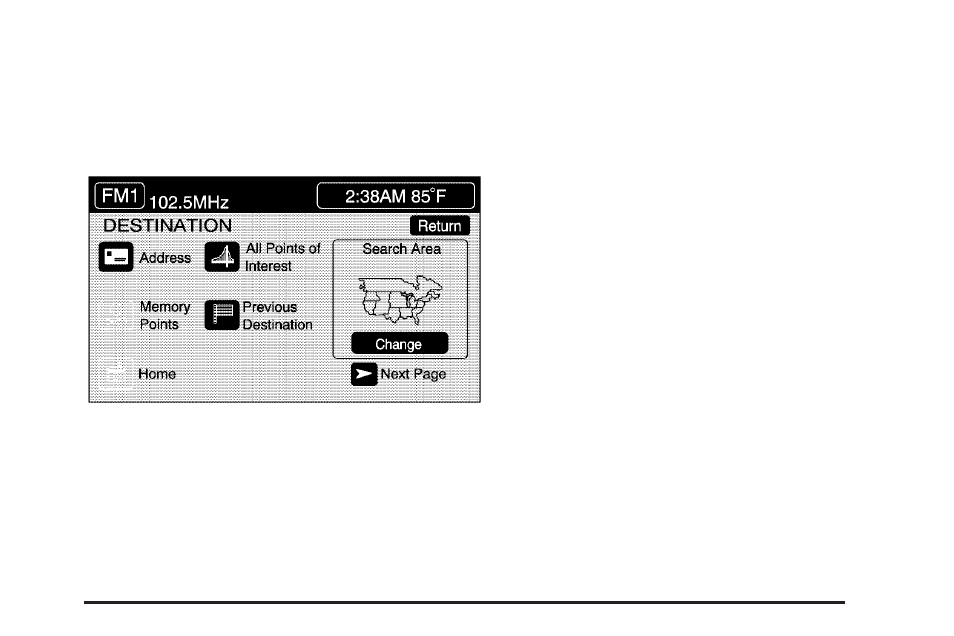 Enter destination, Enter destination -27 | Cadillac 2006 XLR User Manual | Page 223 / 448