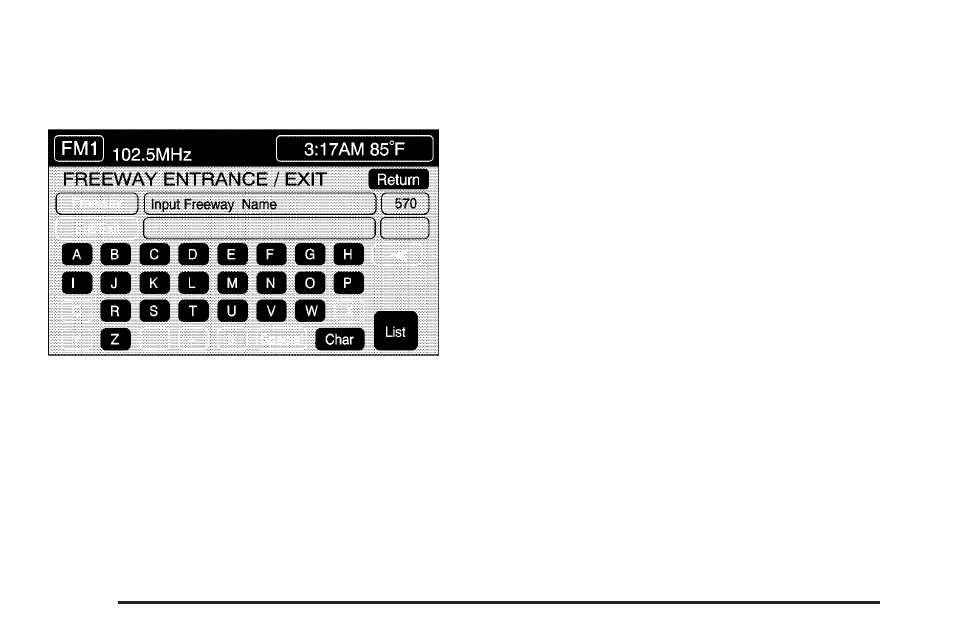 Freeway entrance/exit | Cadillac 2006 XLR User Manual | Page 230 / 448