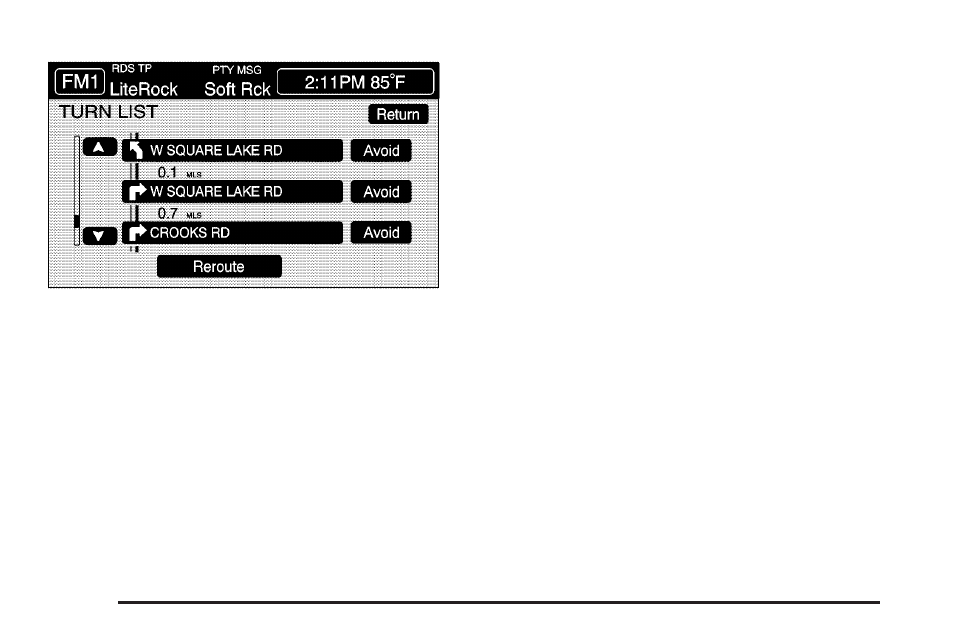 Auto reroute | Cadillac 2006 XLR User Manual | Page 242 / 448