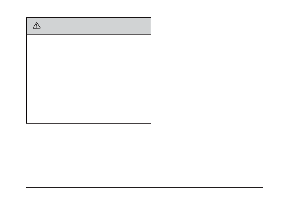 Caution | Cadillac 2006 XLR User Manual | Page 309 / 448