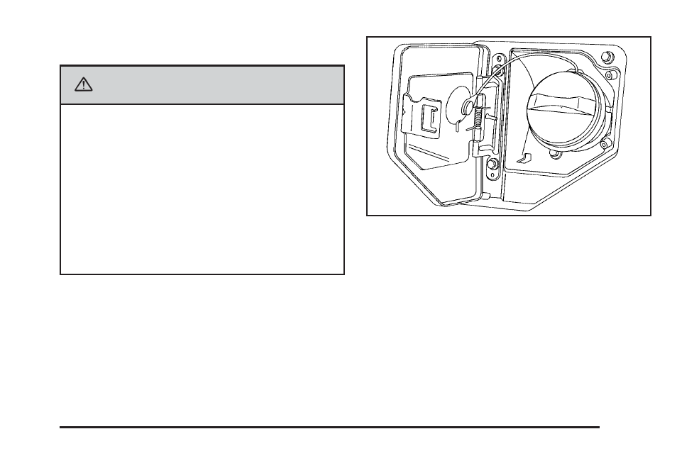 Filling the tank, Filling the tank -7, Caution | Cadillac 2006 XLR User Manual | Page 323 / 448
