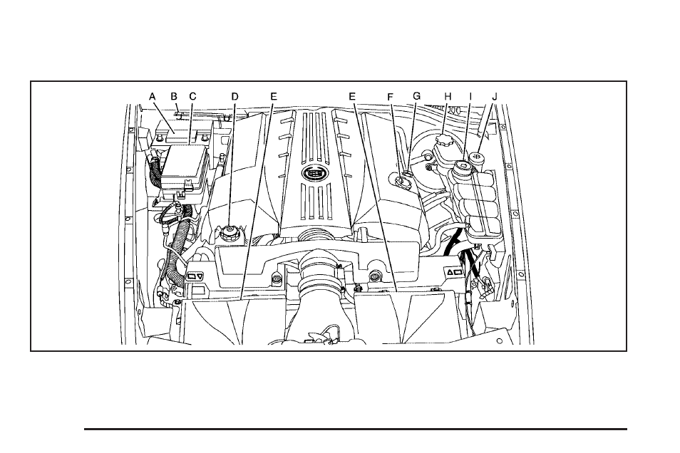 Engine compartment overview, Engine compartment overview -12 | Cadillac 2006 XLR User Manual | Page 328 / 448