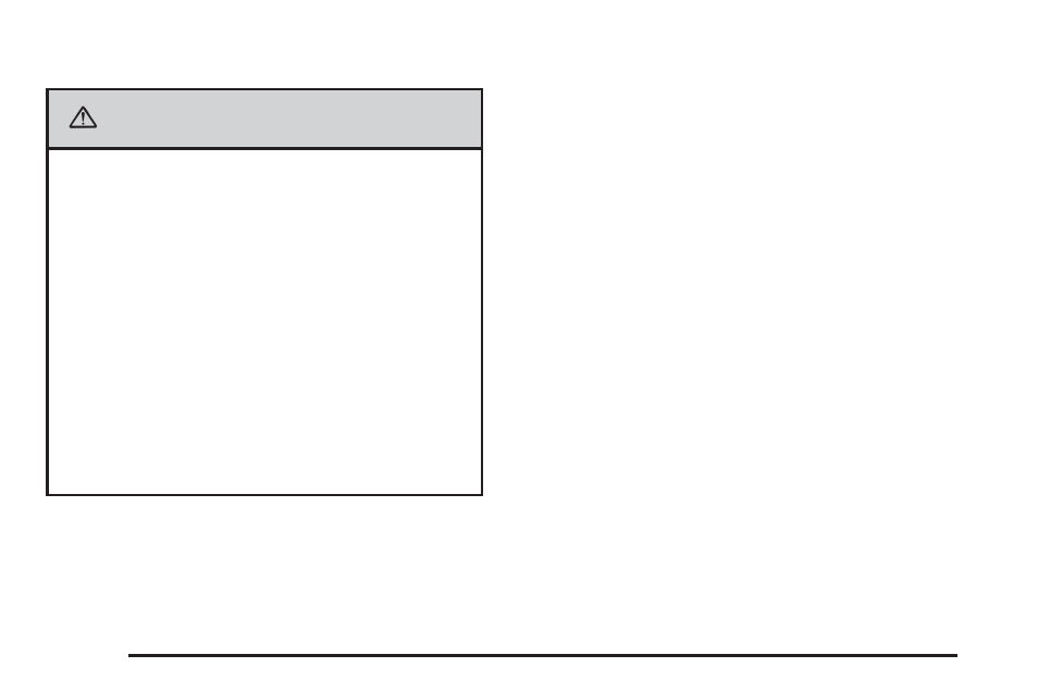 Caution | Cadillac 2006 XLR User Manual | Page 340 / 448