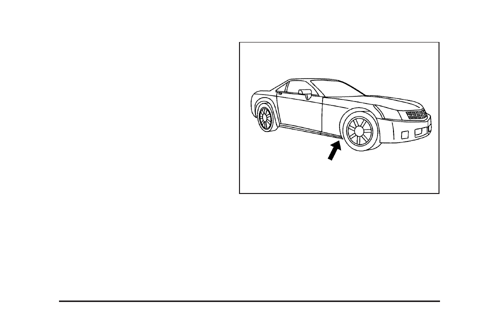 Lifting from the front | Cadillac 2006 XLR User Manual | Page 382 / 448