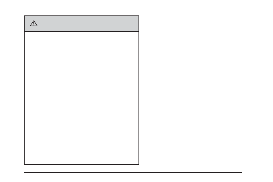 Caution | Cadillac 2006 XLR User Manual | Page 47 / 448