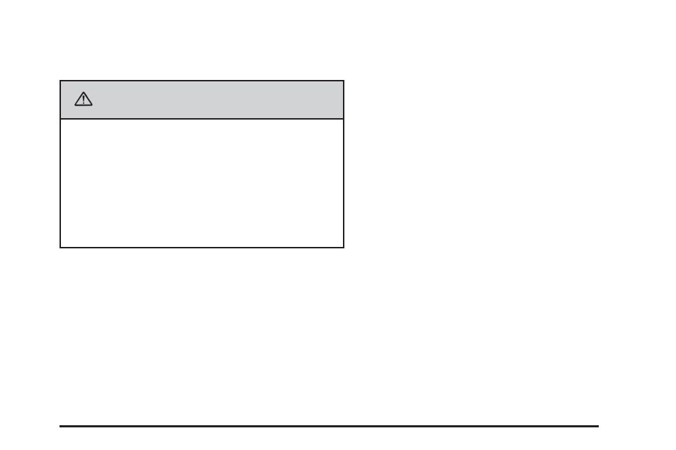 Caution | Cadillac 2006 STS User Manual | Page 107 / 478