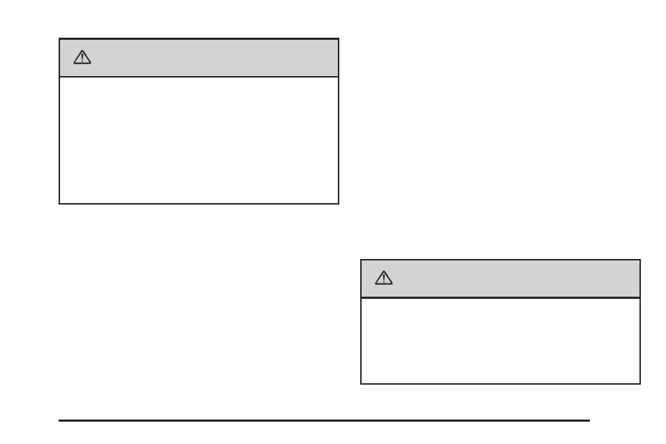 Caution | Cadillac 2006 STS User Manual | Page 171 / 478