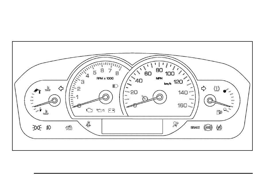 Instrument panel cluster, Instrument panel cluster -58, Instrument panel | Cluster | Cadillac 2006 STS User Manual | Page 202 / 478