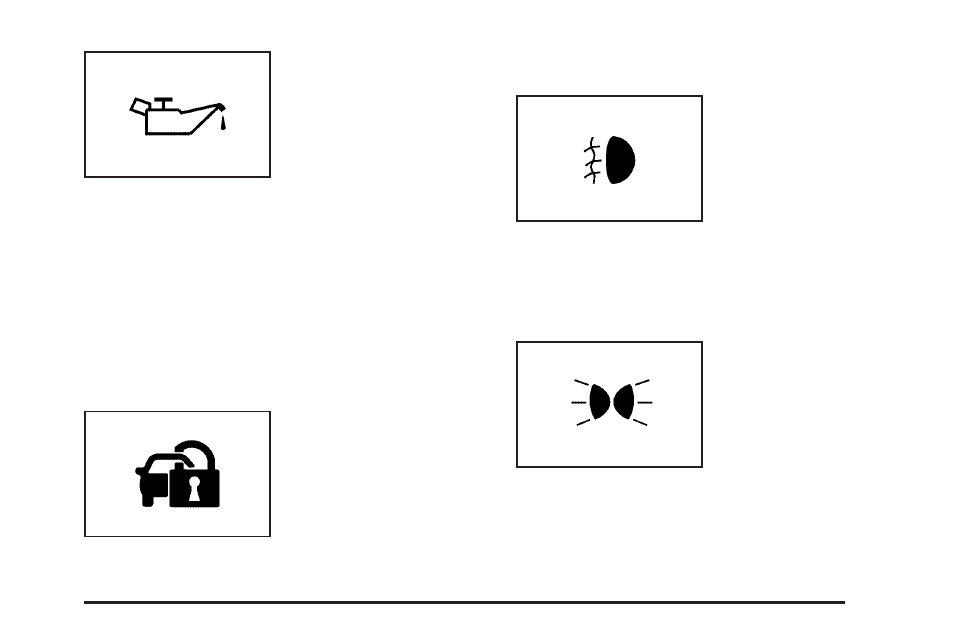 Security light, Fog lamp light, Lights on reminder | Cadillac 2006 STS User Manual | Page 215 / 478