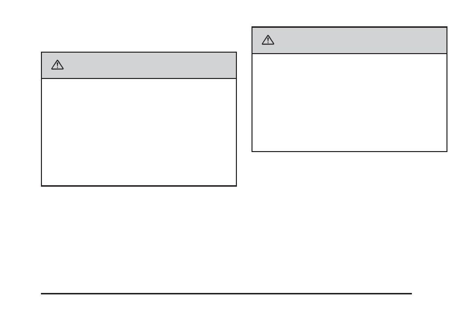 Caution | Cadillac 2006 STS User Manual | Page 47 / 478