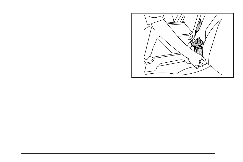 Securing a child restraint in a rear seat position, Securing a child restraint in a, Rear seat position -43 | Cadillac 2006 STS User Manual | Page 49 / 478