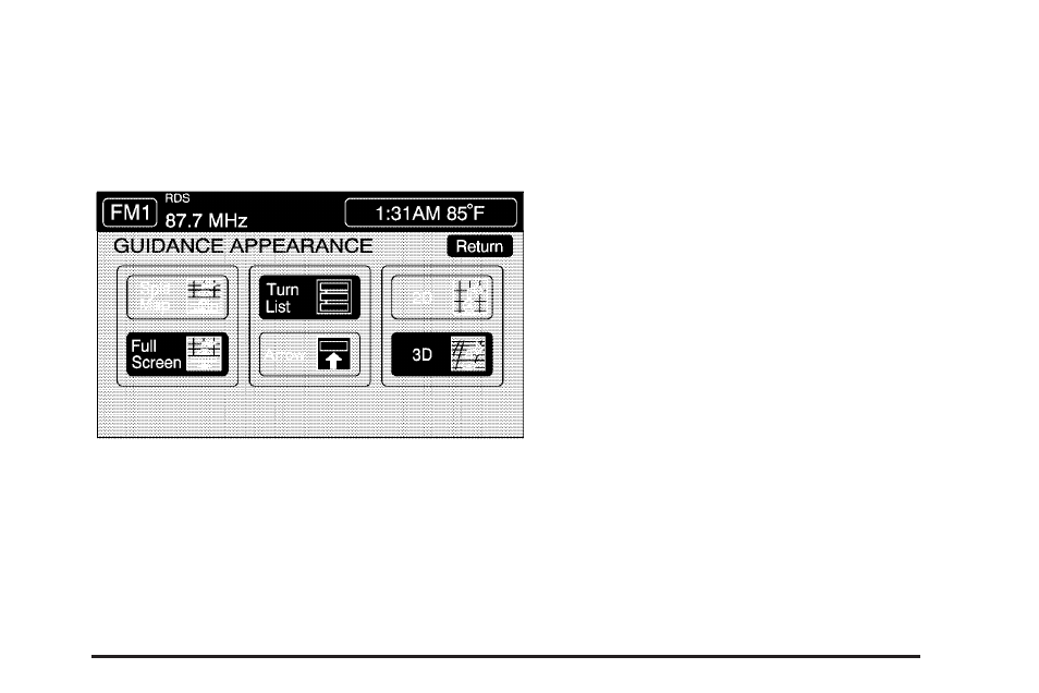 Guidance appearance | Cadillac 2005 XLR User Manual | Page 205 / 438