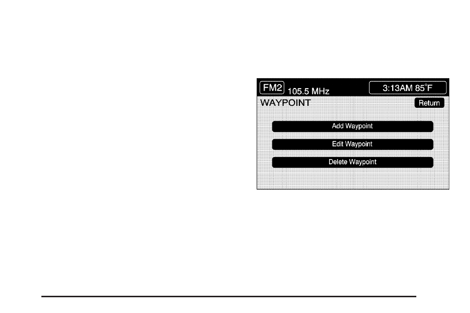 Edit waypoint, Edit waypoint -17 | Cadillac 2005 XLR User Manual | Page 211 / 438