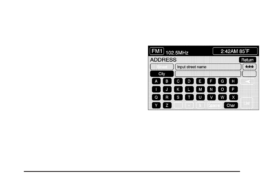 Address | Cadillac 2005 XLR User Manual | Page 217 / 438