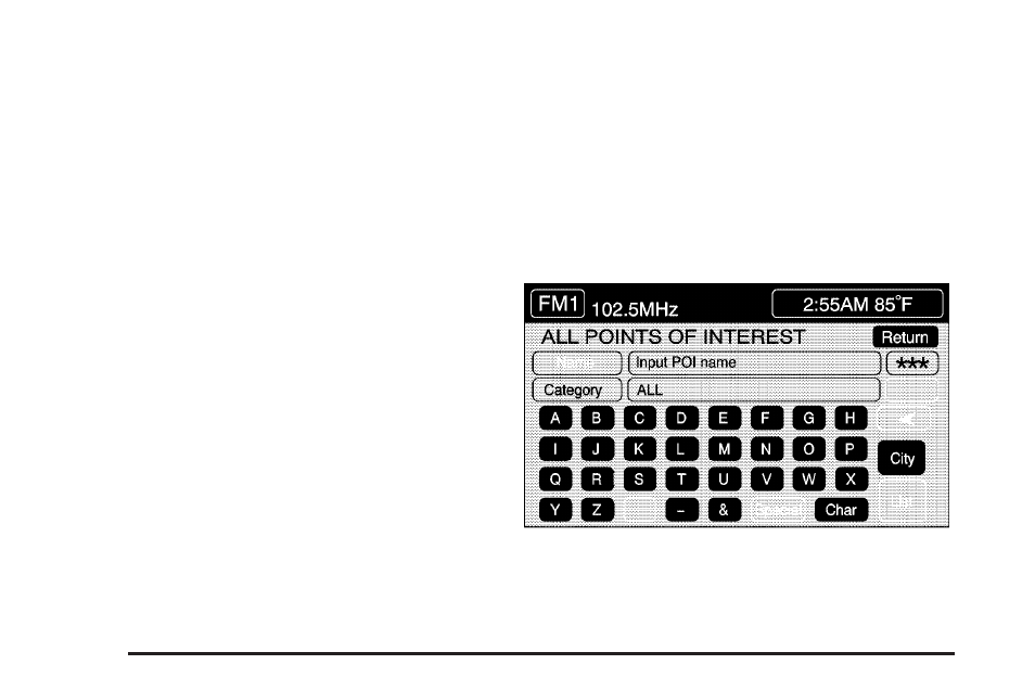 All points of interest | Cadillac 2005 XLR User Manual | Page 218 / 438