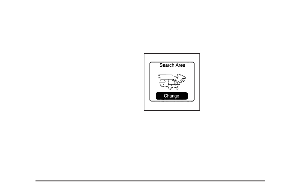 Setting the search area | Cadillac 2005 XLR User Manual | Page 228 / 438