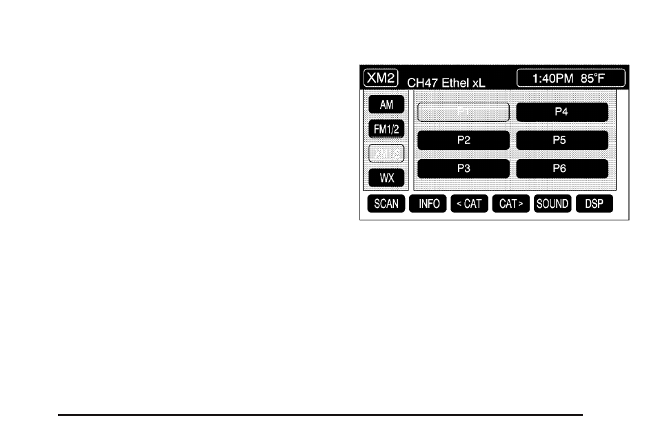 Xm™ satellite radio service | Cadillac 2005 XLR User Manual | Page 251 / 438