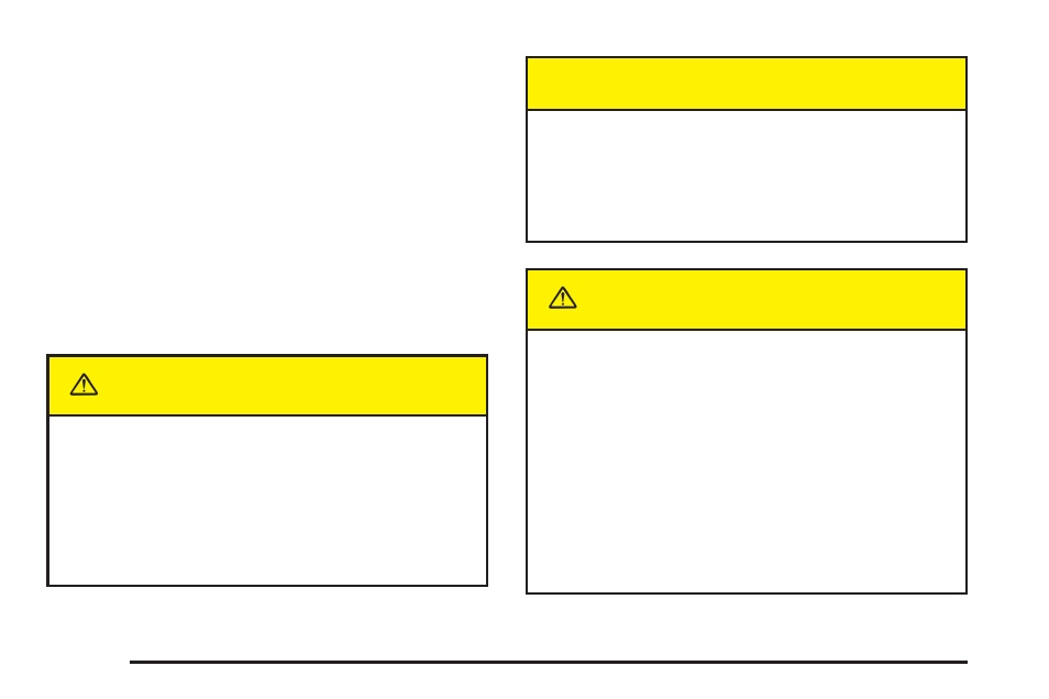 Caution | Cadillac 2005 XLR User Manual | Page 336 / 438