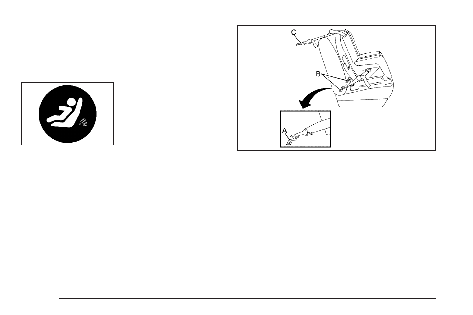 Lower anchorages and top tethers for, Children (latch system) -28 | Cadillac 2005 XLR User Manual | Page 34 / 438