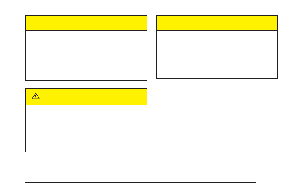 Caution | Cadillac 2005 XLR User Manual | Page 37 / 438