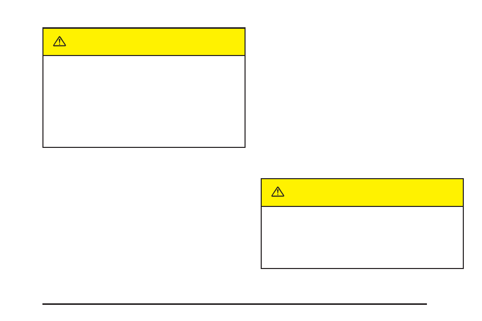 Caution | Cadillac 2005 STS User Manual | Page 159 / 438