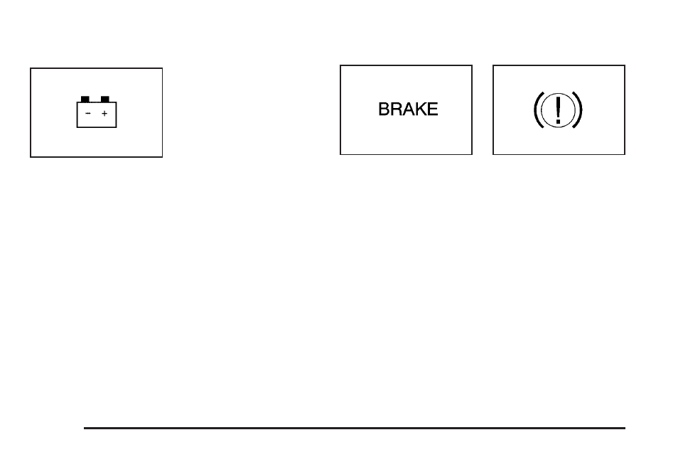 Charging system light, Brake system warning light | Cadillac 2005 STS User Manual | Page 192 / 438