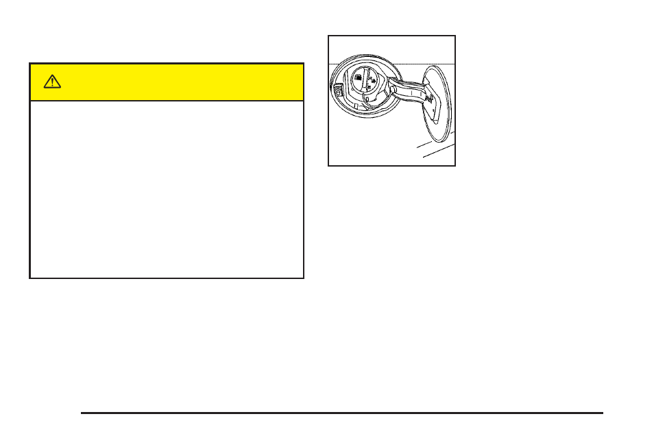 Filling your tank, Filling your tank -8, Caution | Cadillac 2005 STS User Manual | Page 298 / 438