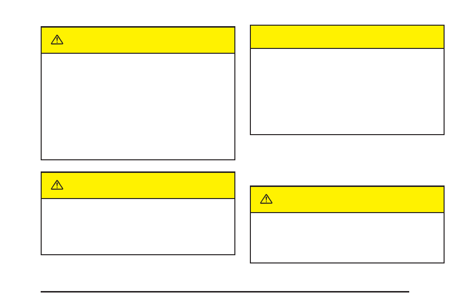 Caution | Cadillac 2005 STS User Manual | Page 321 / 438