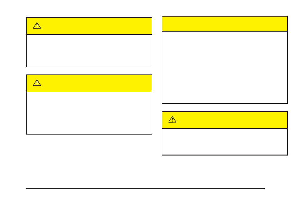 Caution | Cadillac 2005 STS User Manual | Page 331 / 438