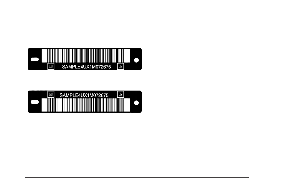 Vehicle identification, Vehicle identification number (vin), Service parts identification label | Identification -91, Identification number (vin) -91, Parts identification label -91 | Cadillac 2005 STS User Manual | Page 381 / 438