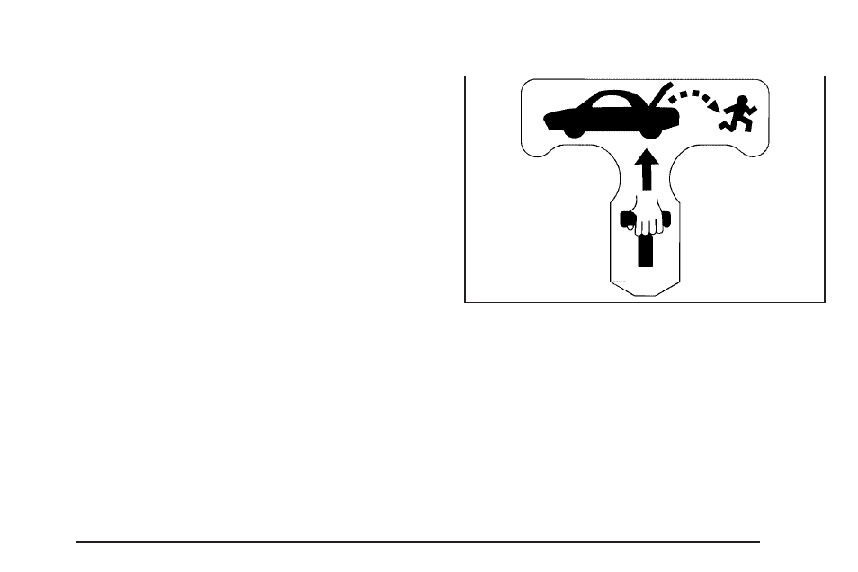 Rear seat pass-through door, Emergency trunk release handle | Cadillac 2005 STS User Manual | Page 79 / 438