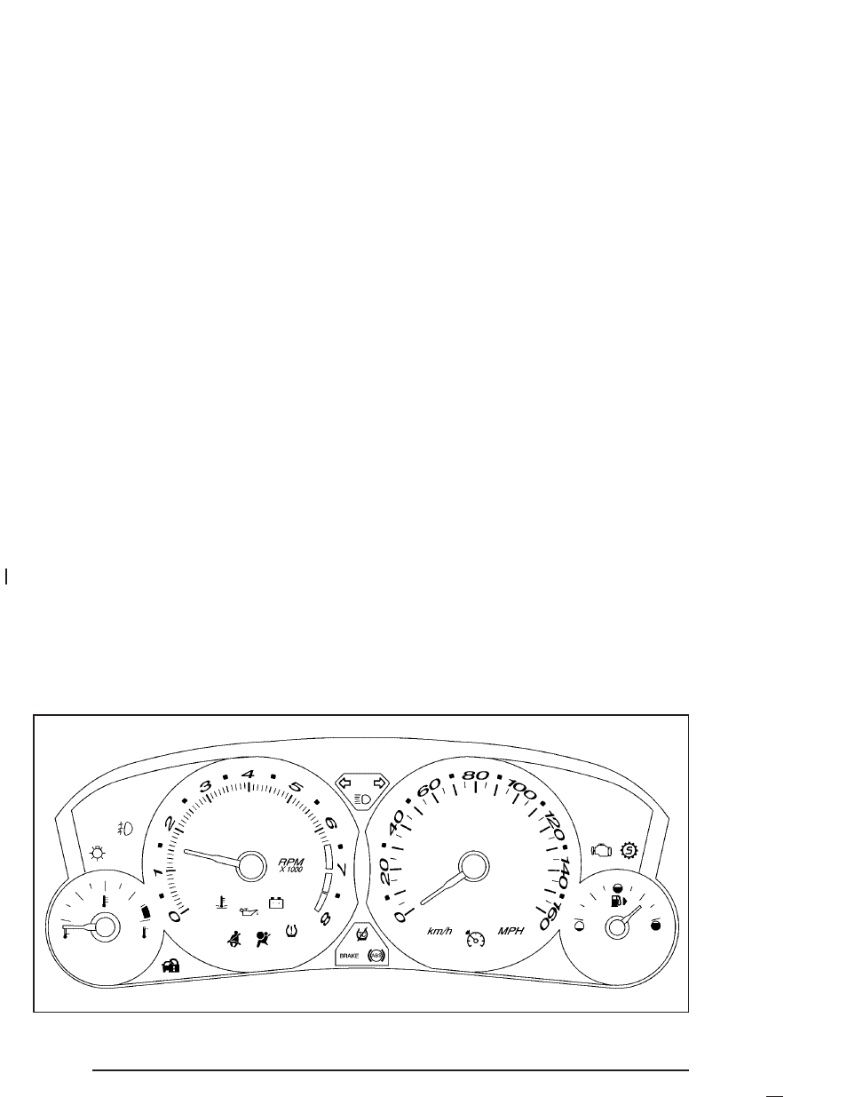 Instrument panel cluster, Instrument panel cluster -34, Instrument panel | Cluster | Cadillac 2005 SRX User Manual | Page 154 / 442