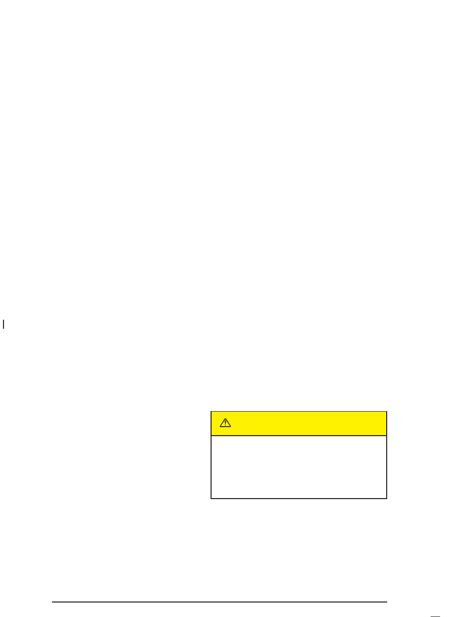 Caution | Cadillac 2005 SRX User Manual | Page 262 / 442