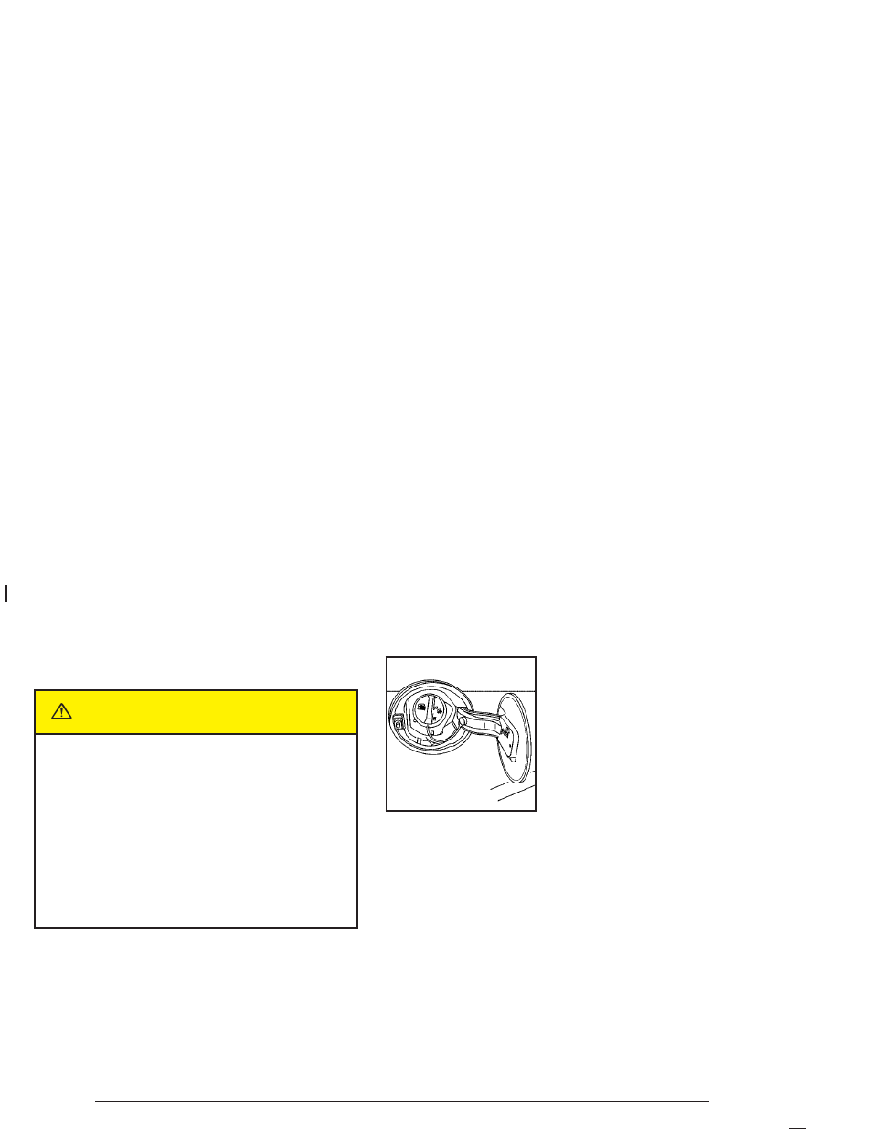 Filling your tank, Filling your tank -8, Caution | Cadillac 2005 SRX User Manual | Page 302 / 442