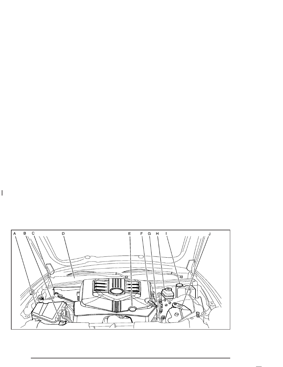Engine compartment overview, Engine compartment overview -12 | Cadillac 2005 SRX User Manual | Page 306 / 442