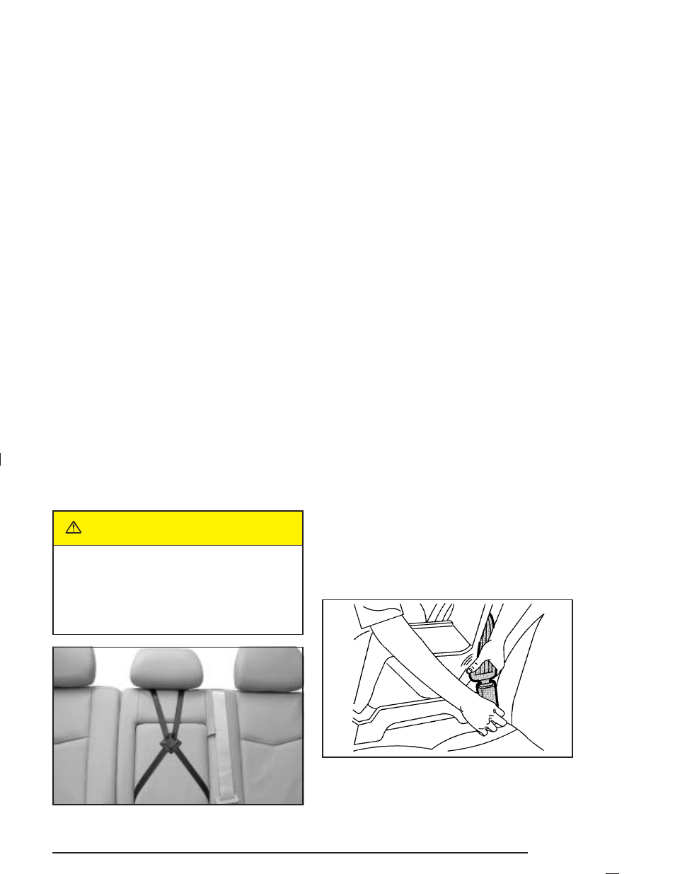 Caution | Cadillac 2005 SRX User Manual | Page 49 / 442