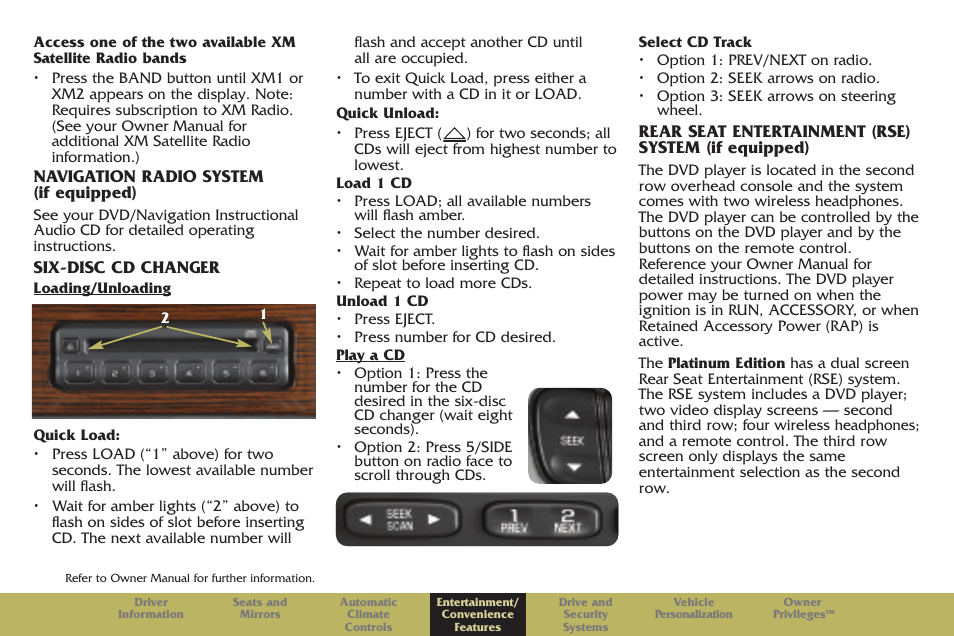 Cadillac 2005 Escalade User Manual | Page 11 / 20