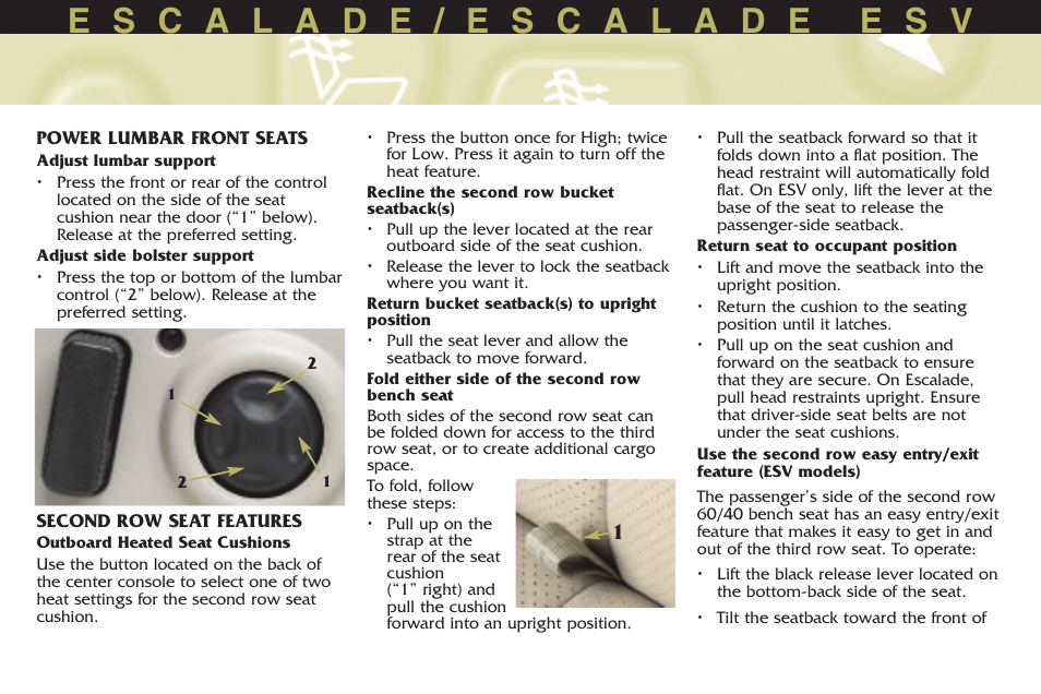 Cadillac 2005 Escalade User Manual | Page 6 / 20