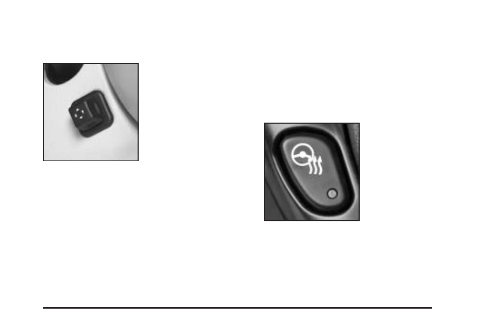 Power tilt wheel and telescopic steering column, Heated steering wheel, Power tilt wheel and telescopic steering | Column -7, Heated steering wheel -7 | Cadillac 2005 DeVille User Manual | Page 123 / 416