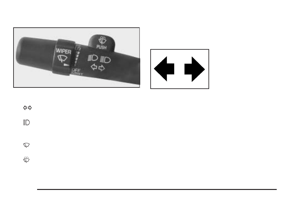 Turn signal/multifunction lever, Turn and lane-change signals, Turn | Signal/multifunction lever | Cadillac 2005 DeVille User Manual | Page 124 / 416