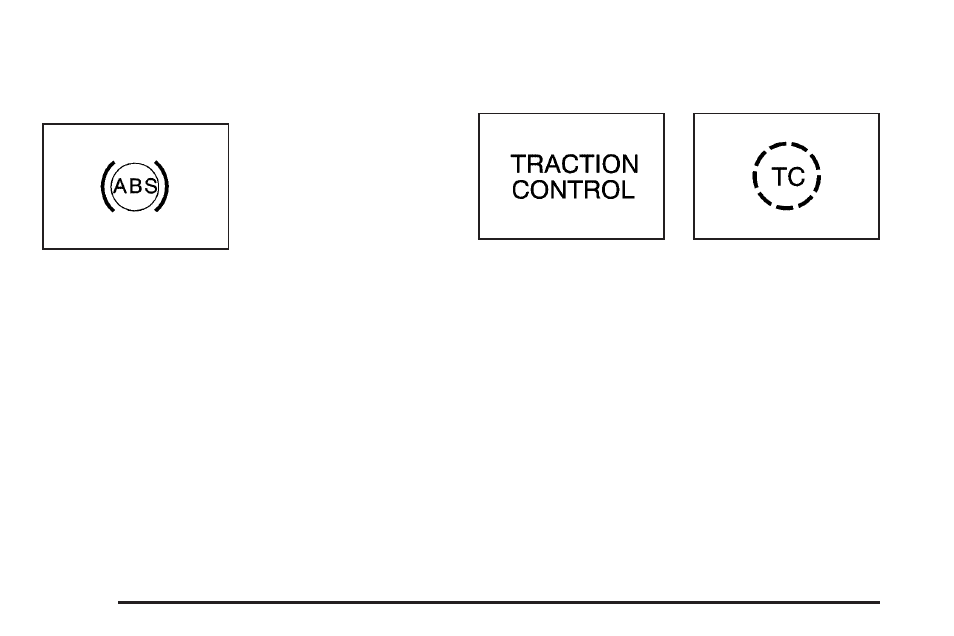 Anti-lock brake system warning light, Traction control system (tcs) warning light | Cadillac 2005 DeVille User Manual | Page 164 / 416