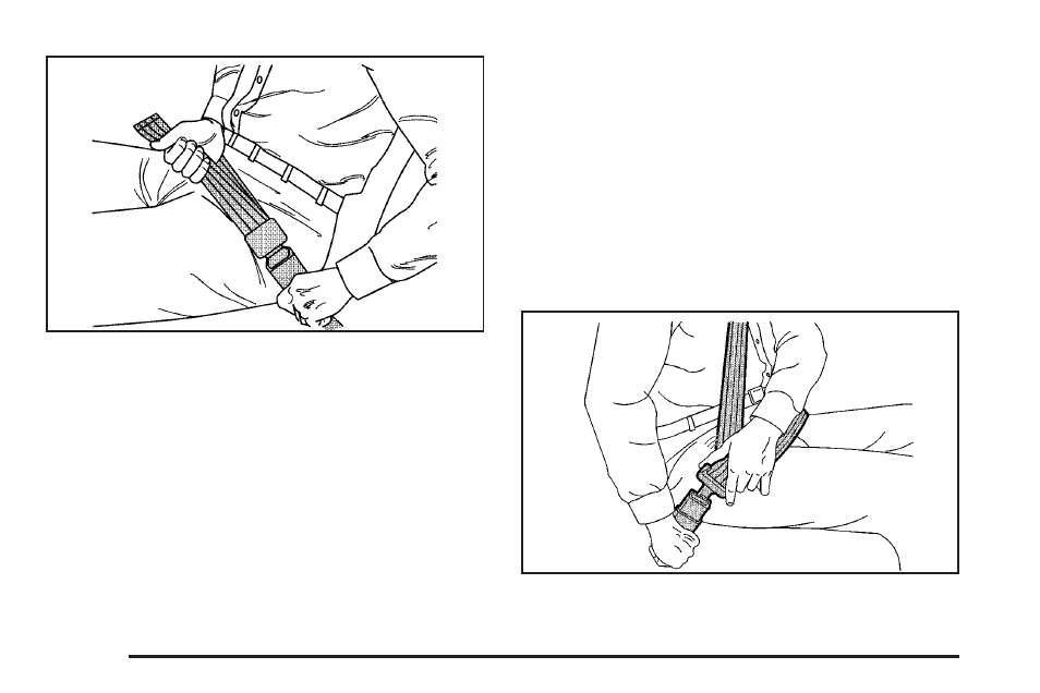 Rear seat passengers, Rear seat passengers -20, Lap-shoulder belt | Cadillac 2005 DeVille User Manual | Page 26 / 416