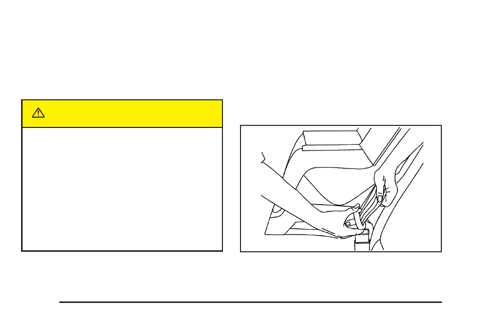 Securing a child restraint in a rear seat position, Securing a child restraint in a rear seat, Position -40 | Caution | Cadillac 2005 DeVille User Manual | Page 46 / 416