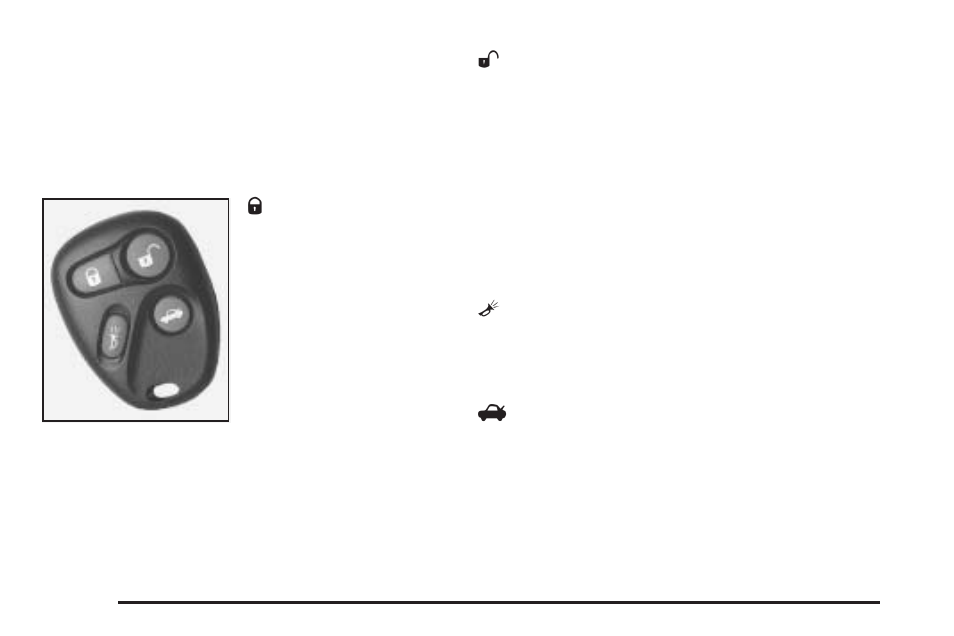 Remote keyless entry system operation, Remote keyless entry system operation -6 | Cadillac 2005 DeVille User Manual | Page 68 / 416