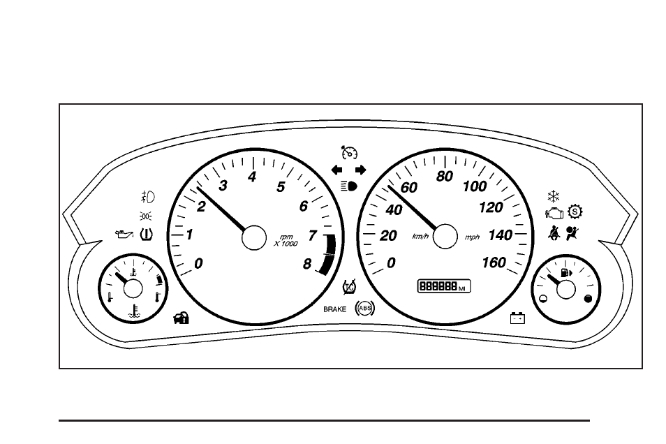 Instrument panel cluster, Instrument panel cluster -35, Instrument panel | Cluster | Cadillac 2005 CTS User Manual | Page 161 / 436