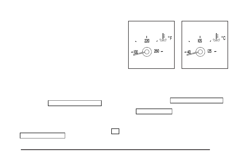 Engine coolant temperature gage, Engine coolant temperature gage -49 | Cadillac 2004 XLR User Manual | Page 159 / 358