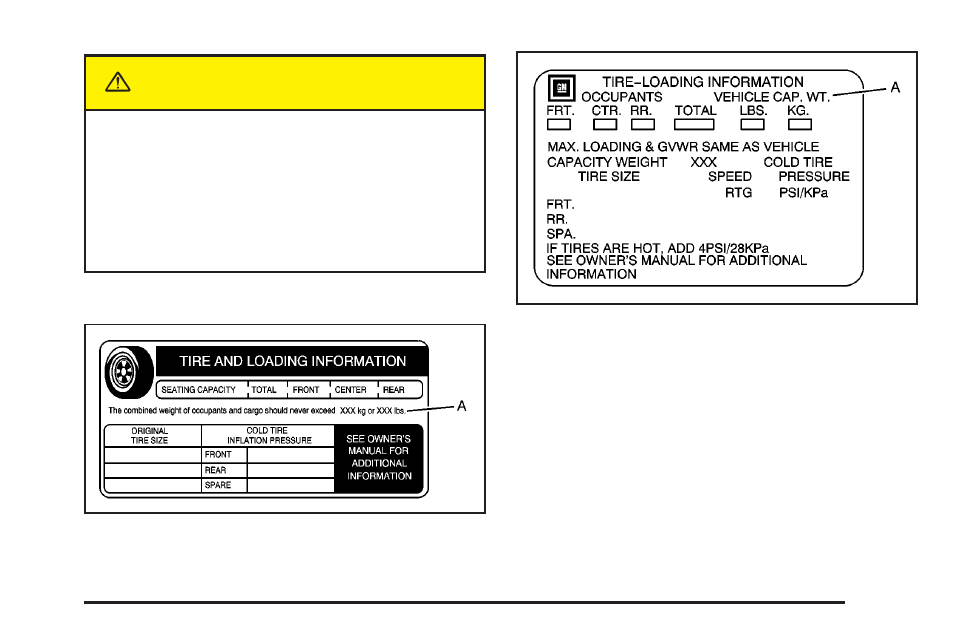 Caution | Cadillac 2004 XLR User Manual | Page 219 / 358