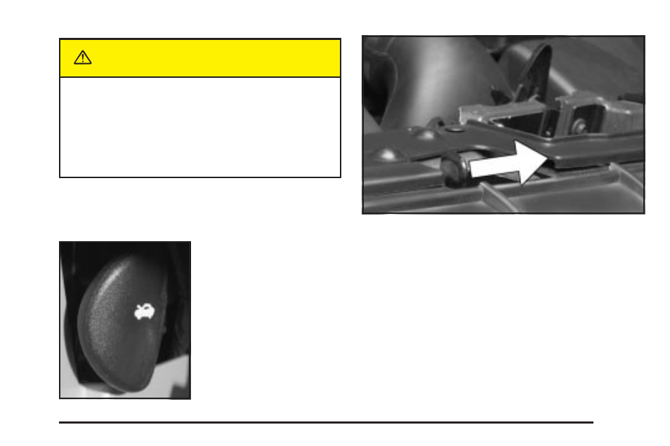 Hood release, Hood release -11, Caution | Cadillac 2004 XLR User Manual | Page 235 / 358