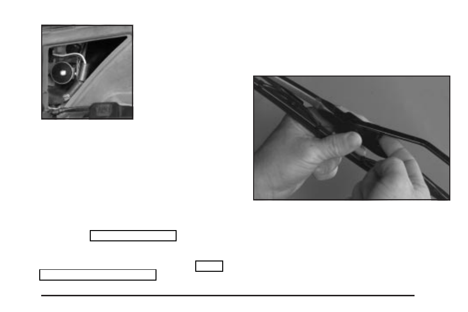 Bulb replacement, Windshield wiper blade replacement, Bulb replacement -49 | Windshield wiper blade replacement -49 | Cadillac 2004 XLR User Manual | Page 273 / 358