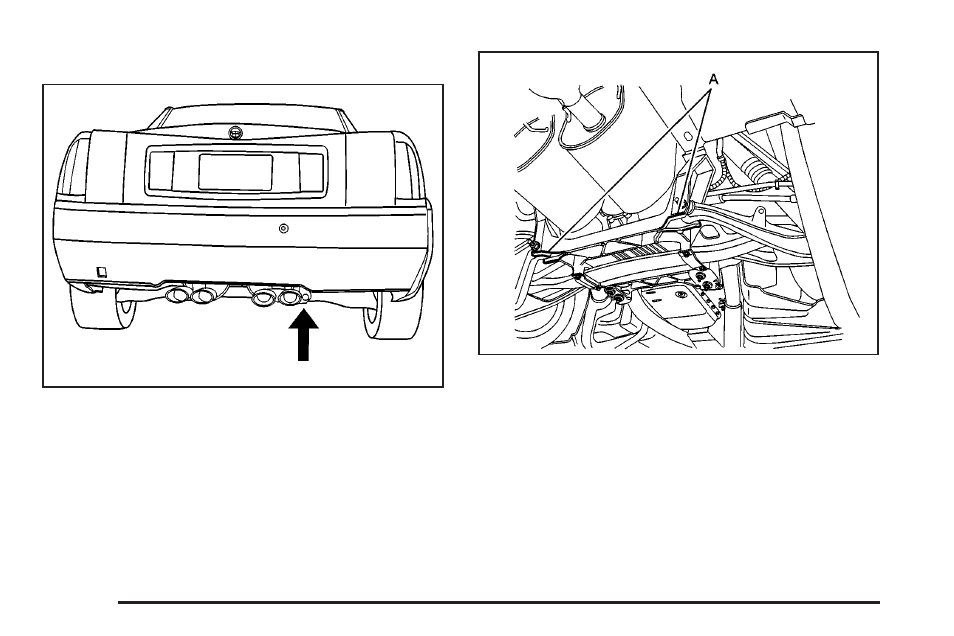 Lifting from the rear | Cadillac 2004 XLR User Manual | Page 296 / 358